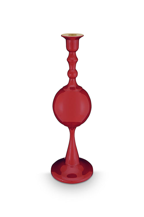 Pip Studio - Love Birds Dark Red - Kandelaar Metaal Sphere Medium - 37cm