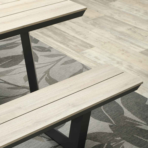 Bell picknick Set - 280x178 cm - carbon black - light teak Vironwood - vtwonen shop