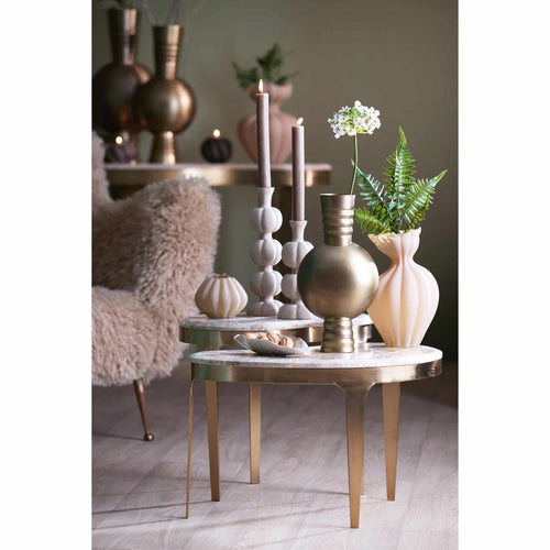 Light & Living bijzettafel Giulio - bruin - Ø51cm