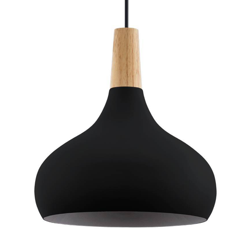 EGLO hanglamp Sabinar - e27 - ø 28 cm - zwart/bruin - vtwonen shop