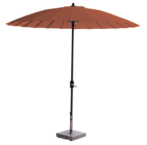 Manilla parasol - Ø250 cm - carbon black - copper - vtwonen shop