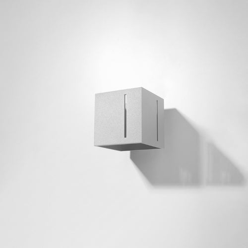 Sollux Lighting Wandlamp PIXAR grijs - 10x12x10cm