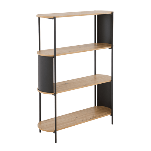 Calicosy - EKLO Rechte boekenkast - Licht hout - 34x100x133,5 cm