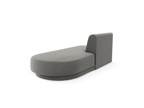 Micadoni Module Miley 2-zits, flueel lichtgrijs - 90x158x70cm
