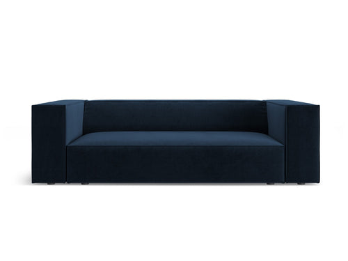 Cosmopolitan Design Bank Arendal 2-zits, chenille met ribbeleffect koningsblauw - 102x180x70cm