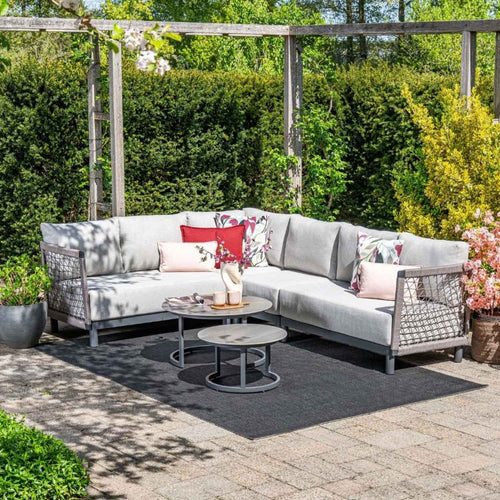 Garden Impressions Loungeset Oliver 4-delig - donker grijs