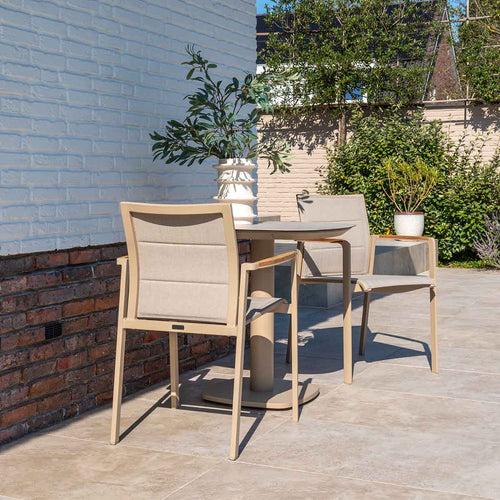 4 Seasons tuinstoel Cortina stapelbaar - latte