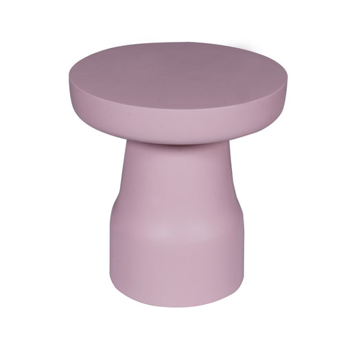 StarFurn Bijzettafel Drum - Rond Roze Hout - 40x40x42cm