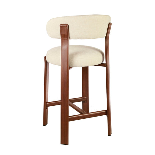 DÉJA Living Barstoel Märsta - Beige Stof - Zithoogte 67cm - vtwonen shop