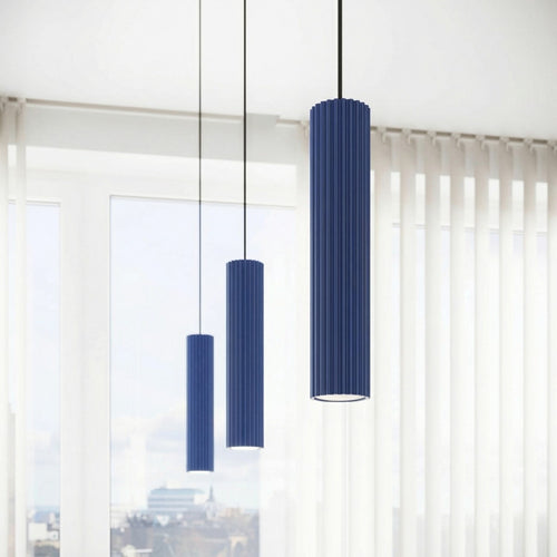 Sollux Lighting Plafondlamp KARBON 4L ultramarijn - 81x6,5x16,5cm