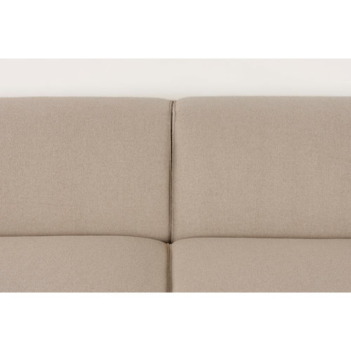 Zuiver Sofa Milka 3-zitsbank Chaise longue Links Cappuccino - vtwonen shop