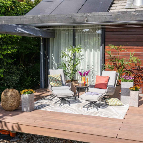 Garden Impressions loungestoelen Bosh draaibaar- Lucas bijzettafel Ø50x48 cm - vtwonen shop