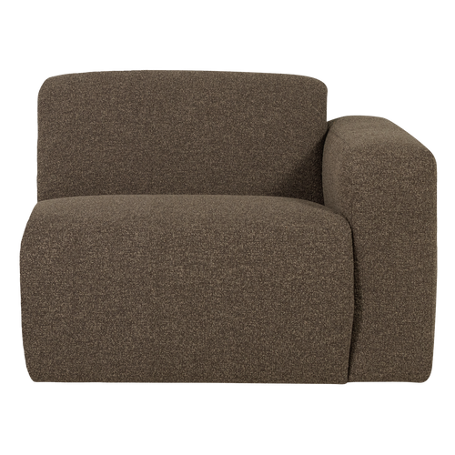 WOOOD 1-zits bank arm rechts Mojo Base - Bouclé - Bruin - 74x105x97