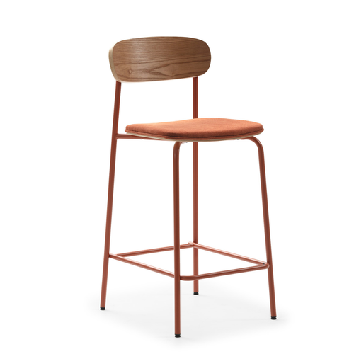 Calicosy - ADRIANA Set van 2 krukken - Grijs - 48x42x66 cm