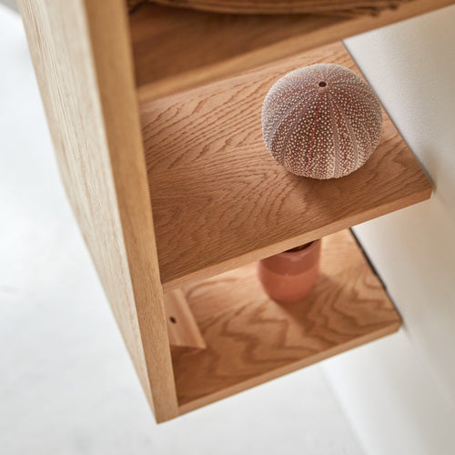 Tikamoon Massief eikenhouten kolomkast - Naturel - vtwonen shop