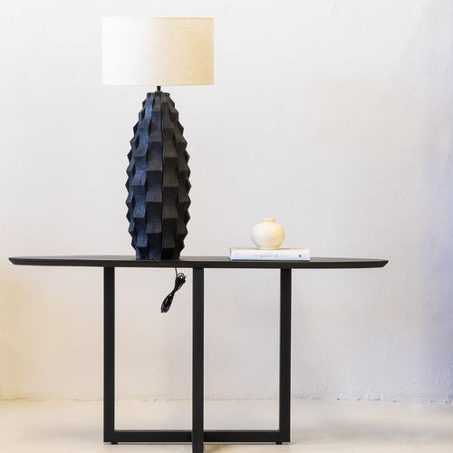 Giga Meubel Tafellamp Matteo - Zwart/Beige