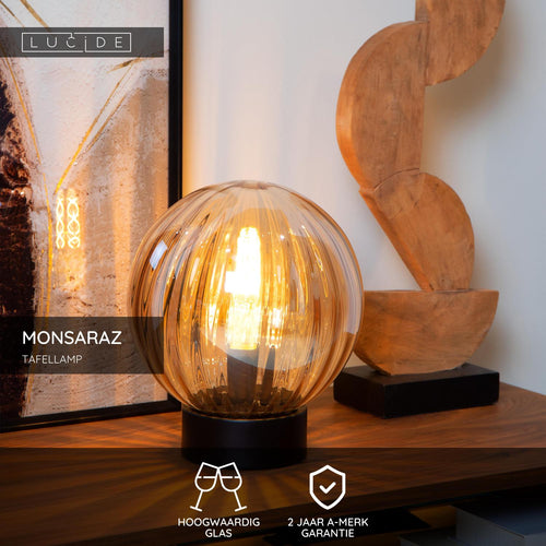 Lucide tafellamp MONSARAZ - 1xE27 - Amber