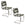 Zuiver Ridge Kink Deco Symbols Eetkamerstoelen Rood - Set van 2