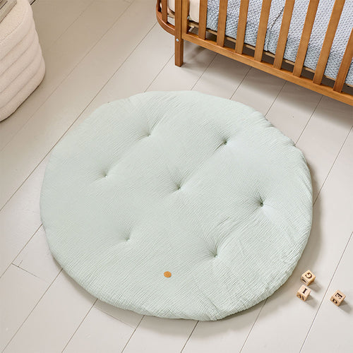 Petite Amélie ROND SPEELKLEED Ø100 CM - biologisch katoen - groen