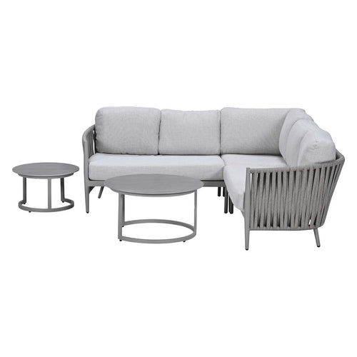 Garden Impressions Loungeset Devin hoek 5-delig - Monte Carlo loungetafels