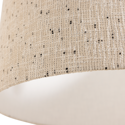 WOOOD hanglamp Loft - Metaal/Bouclé - Naturel Met Stippen - 35x55x55
