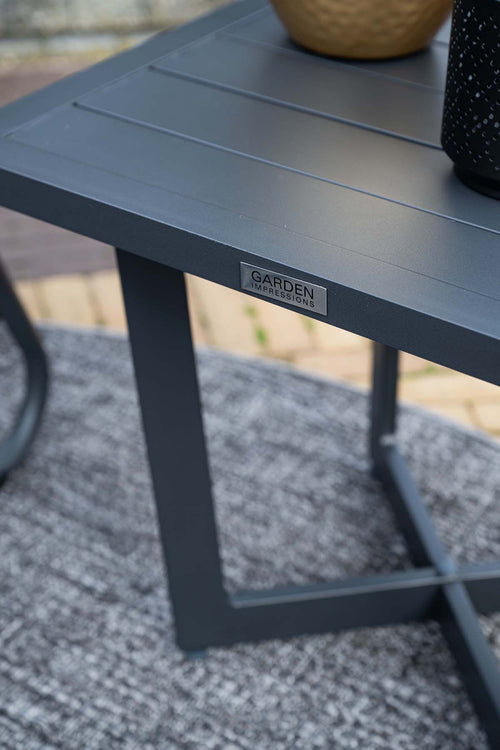 Ivy bijzettafel - 47,5x47,5xH42 cm - carbon black