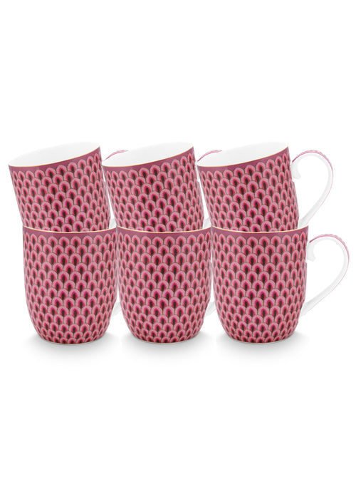 Pip Studio - Flower Festival Mokken - Servies set van 6 - 200ml