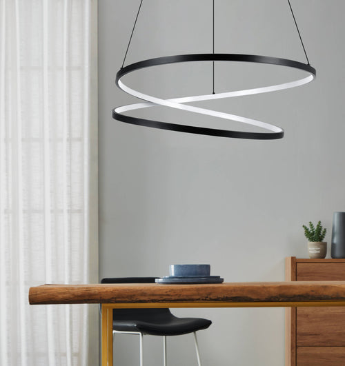 EGLO hanglamp Ruotale - led - ø 55 cm - zwart/wit - vtwonen shop