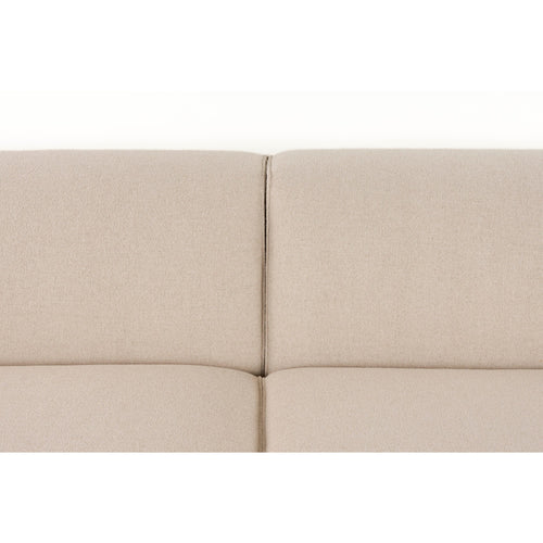 Zuiver Sofa Milka 3-zitsbank Chaise longue Rechts Zand - Crème