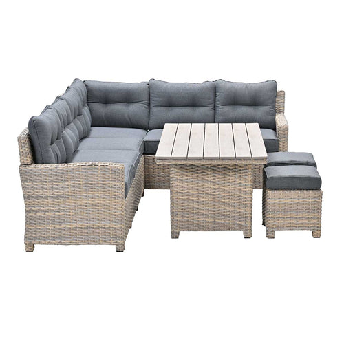 Garden Impressions lounge dining set Alaska vintage willow - 6-delig - rechts