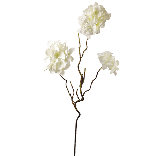 Sia Deco Kunstmatige Hydrangea Stengel - Wit - H74 - vtwonen shop