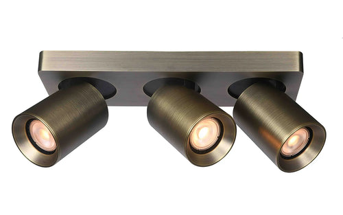 Artdelight spot Megano - 3 lichts - 30  x 11.5   cm - brons - vtwonen shop