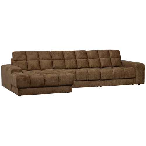 WOOOD chaise longue links Second Date - Structure Velvet - Brass - vtwonen shop