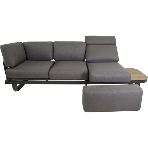 Lesli Living loungebank Zanzibar - antraciet - 102x80x35cm