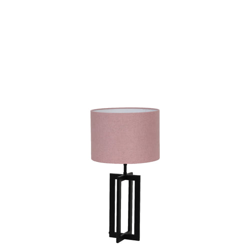 Light & Living tafellamp Mace/Livigno - zwart, roze - 30x30x56cm - vtwonen shop