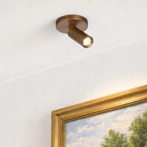 Freelight spot Scolo - 1 lichts - 10  x 12   cm - brons goud