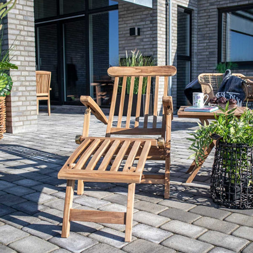 Artichok Jildou houten tuin loungestoel naturel - vtwonen shop