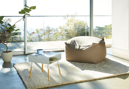 Yamazaki Bijzettafel Laag - Plain - Wit - vtwonen shop