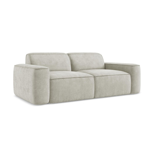 LaMiaSofa 3-zits bank Melissa - chenille stof - parel - 204x102x70