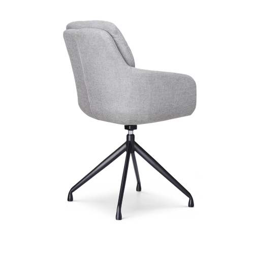 Nolon Nola-Mia Draaibare Eetkamerstoelen Grijs - Zwart - set van 2 - vtwonen shop