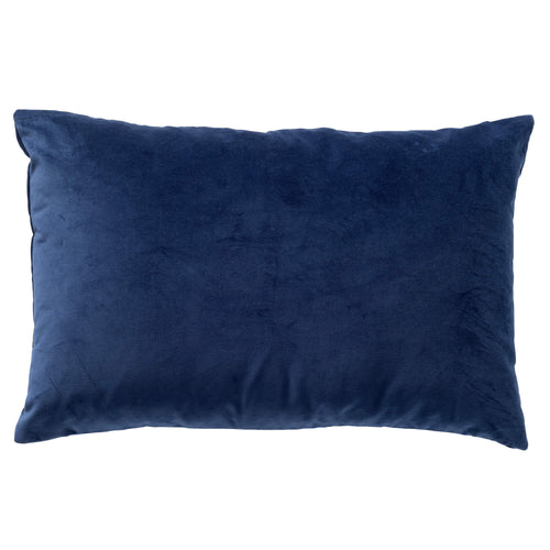 VENICE - sierkussen 40x60 cm - fluweel - gestreept - Insignia Blue - blauw