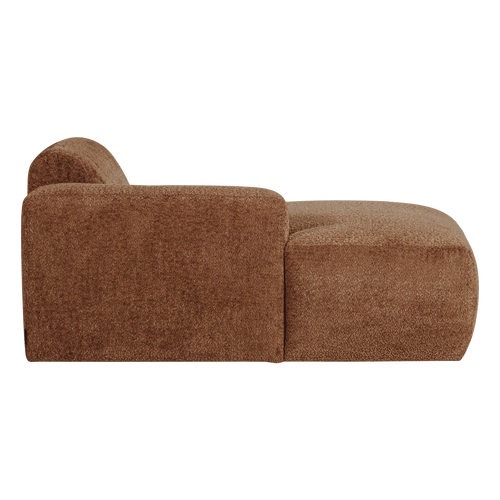 WOOOD chaise longue bank links Mojo Base - Wollig - R.bruin - 74x112x162