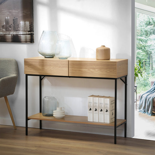 Calicosy - Console 2 Laden 1 Plank TESSA - 35x100x81 cm