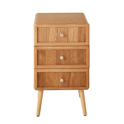 Calicosy - AVA Nachtkastje 3 lades - Licht hout - 35x42x71 cm