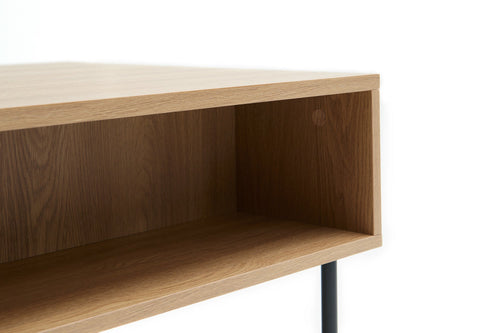 Rebellenclub Salontafel Berley - Eiken met Rattan