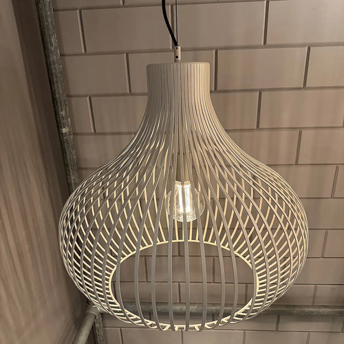 Freelight hanglamp Aglio - 1 lichts - 48  x 200   cm - creme - vtwonen shop