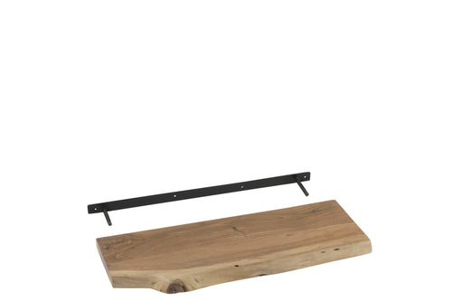 J-Line wandplank Gerard - hout - naturel - small
