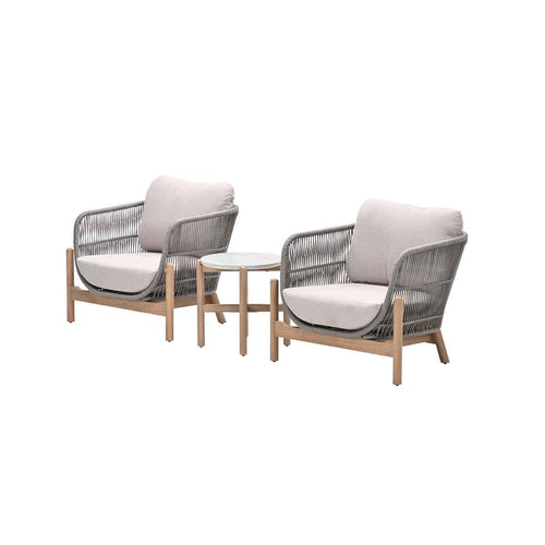Garden Impressions loungeset Aberdeen grey sand 3-delig