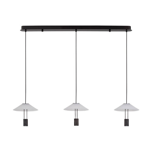 Nova Luce ANAFI Hanglamp voor aan het plafond, zandkleurige zwarte LED-lamp, 24W, 1185lm, 3000K