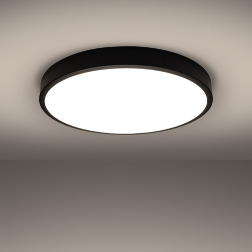 Sollux Lighting Plafondlamp ONYX 60 zwart LED 3000K - 60x60x6cm